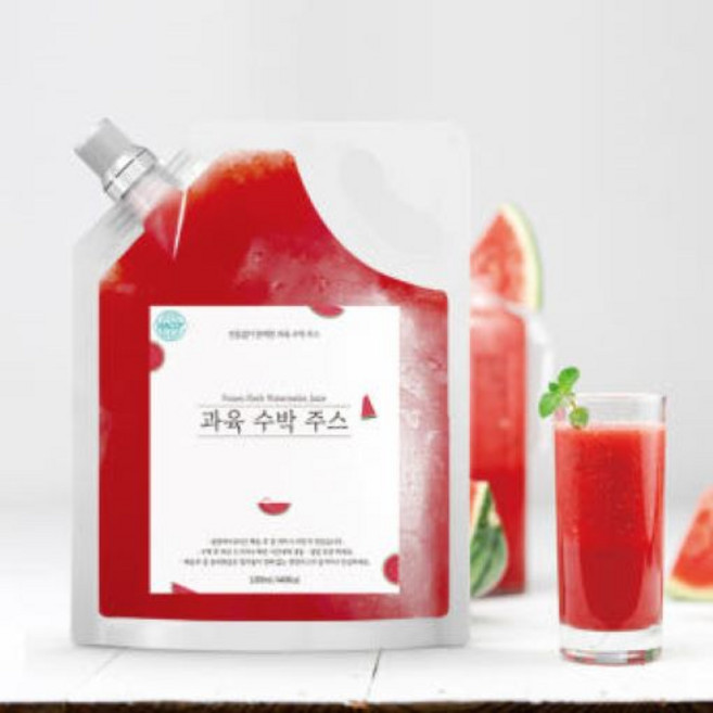 [냉동] 수박주스 1kg, 1개