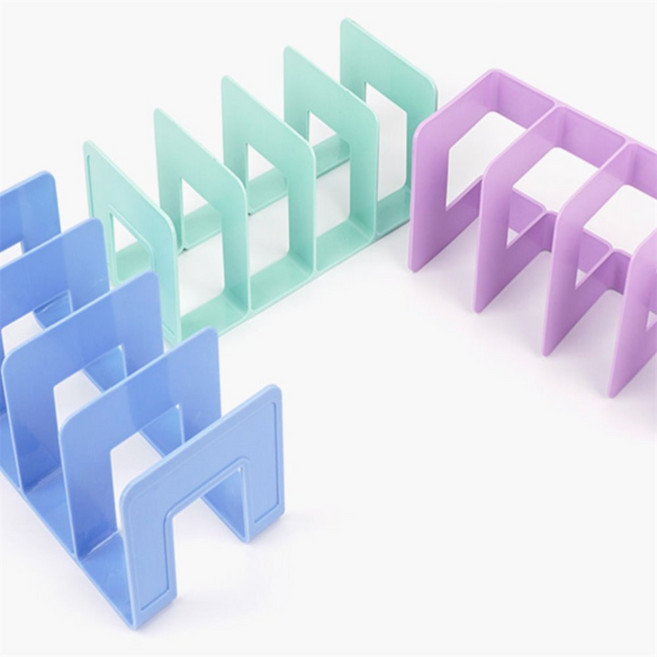 만물상 4칸 책꽂이 북엔드대형, 스카이블루