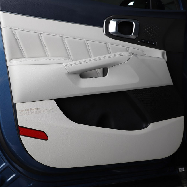 카디즈 쏘렌토 MQ4 풀체인지 튜닝용품 가죽도어커버, 각인A, 웜 그레이