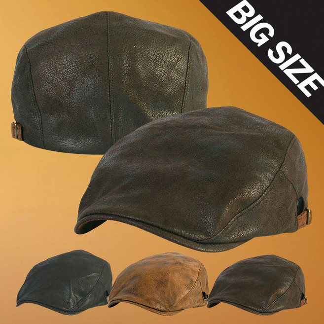 빅사이즈모자 레더 몽스 헌팅캡 베레모 XL사이즈/G-21622