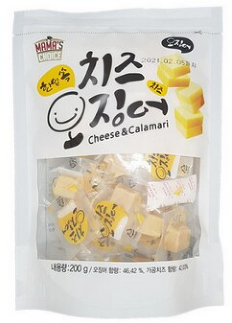 바이오포트코리아 마마스초이스 한입쏙 치즈오징어 (), 1개, 200g
