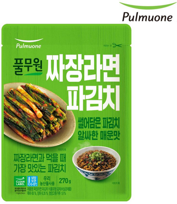풀무원 짜장라면 파김치 270g, 1