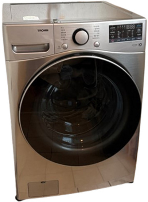 LG전자 트롬 드럼 세탁기 21kg 방문설치, F21VDSK, 스테인리스실버