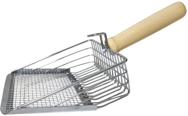 MICIO MIO 고양이 모래삽 벤토나이트 두부모래가능 1개, 로즈골드