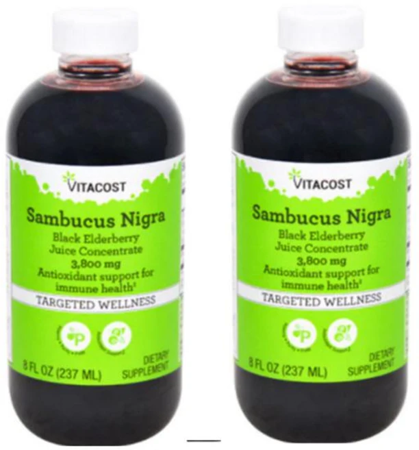 Vitacost 비타코스트 삼부커스 블랙 엘더베리 3800mg, 2개, 237ml - 쿠팡