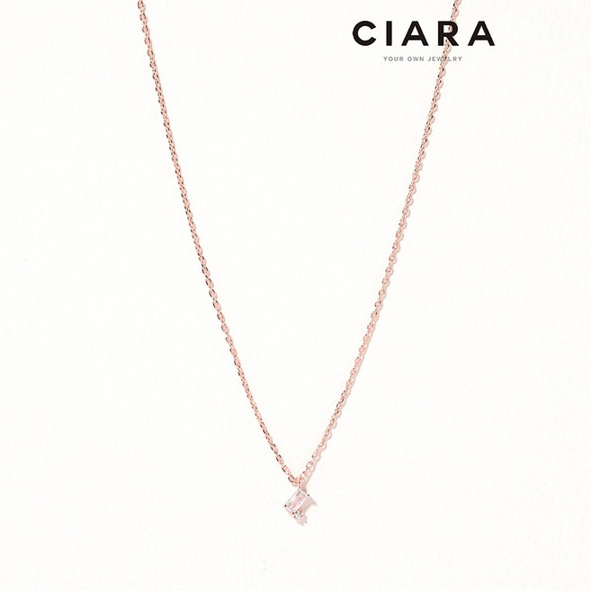 CIARA 14K Riomaggiore 오블롱앤서클 목걸이(GoldPlated)