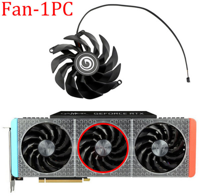 갤럭시 RTX 3060 3070 3080 Ti 3090 게이머 OC 그래픽 카드 쿨링 팬용 비디오 카드 팬 교체 3060ti 3070ti 3080Ti, [03] 1pc fan