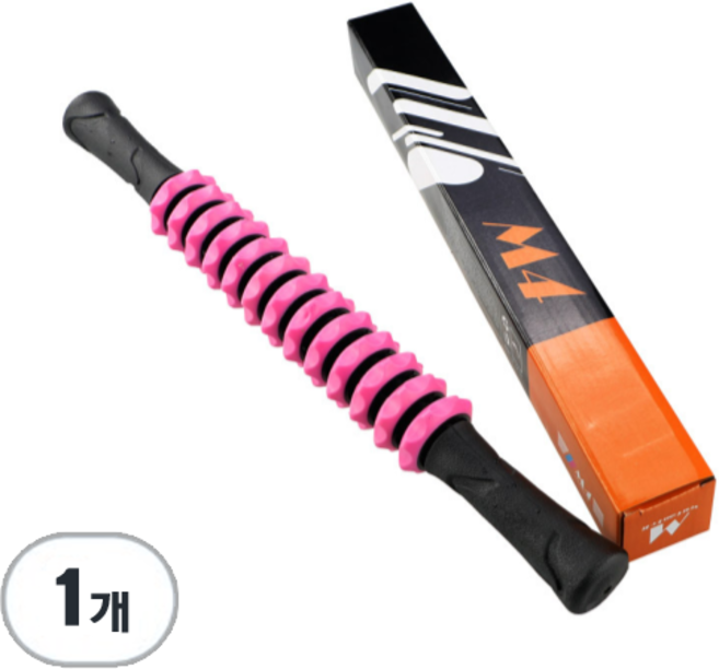 코코프랜 13절 마사지바 등 허리 종아리 전신 마사지 스틱 지압봉, 1개, 분홍