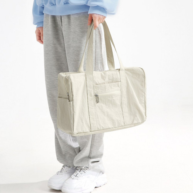 브릿지 여성 나일론 스퀘어 숄더백 보부상가방