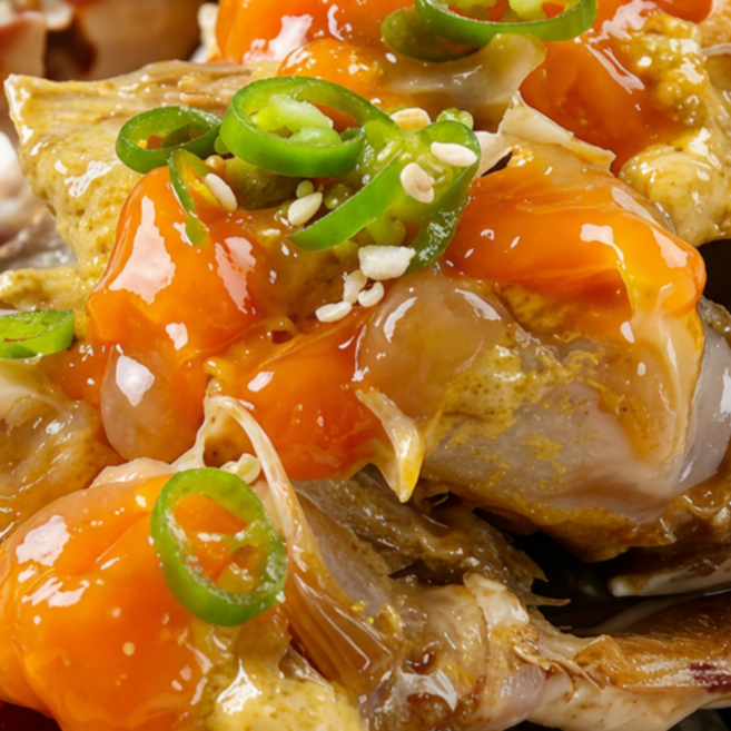 바다한술 연평도 알배기 암꽃게 간장게장 국내산, 1kg, 1개