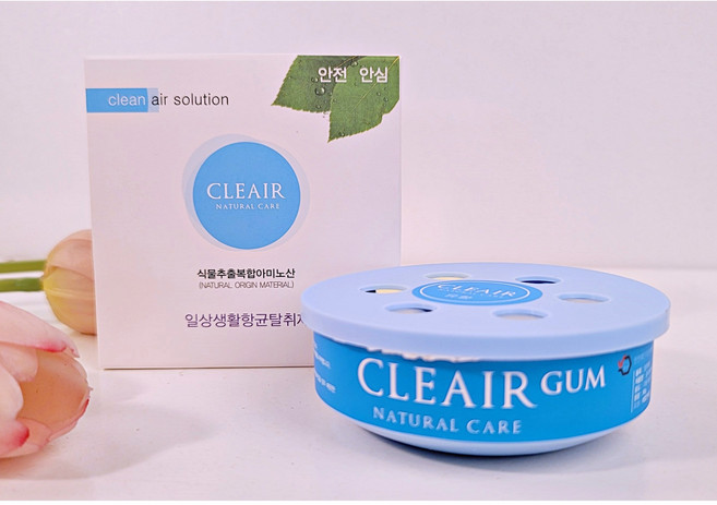 클리에어 검 (GUM) 항바이러스 항균 탈취 새집증후군 반려동물, 시트러스향, 90g, 1개