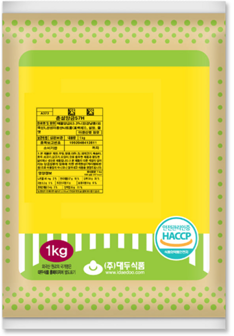대두 춘설앙금(57H), 1개, 1kg