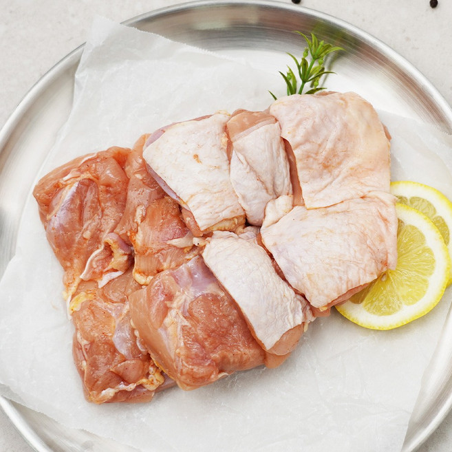 염지 닭정육 2kg 닭다리살 냉동 순살 닭고기, 1박스