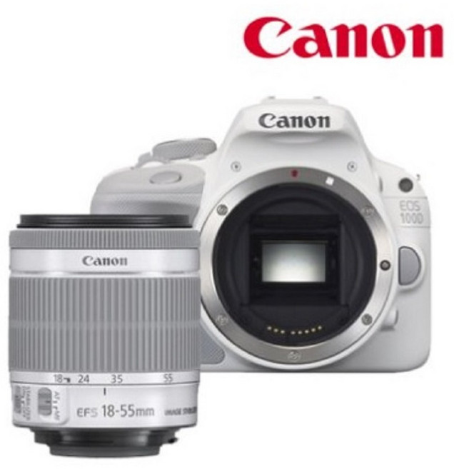 캐논정품 EOS 100D 카메라+18-55mm 렌즈포함 페키지선택, 화이트100D+18-55