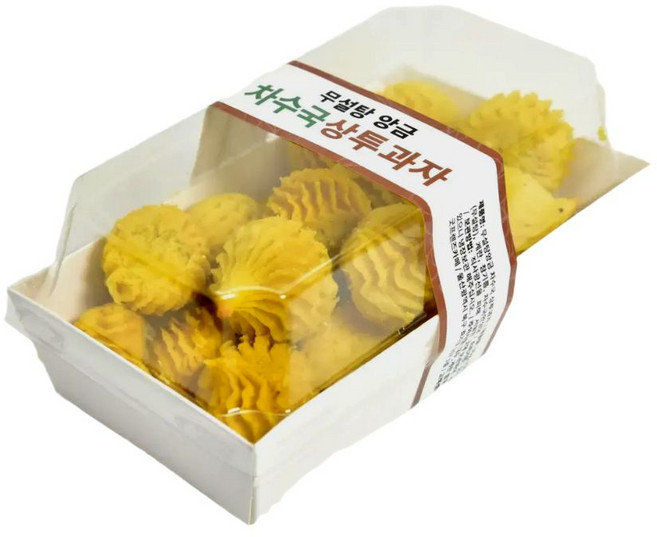 설탕대신 차수국 (설탕의 1000배 단맛) 제로슈거 차수국 상투과자 수제 무설탕 백앙금 쿠키, 200g, 4개