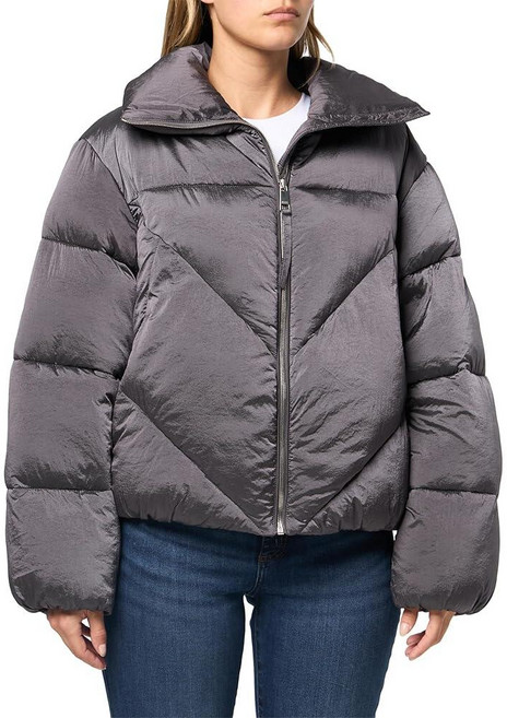 BOSS Padilena High Neck Puffer Jacket Soft Vermillion 6