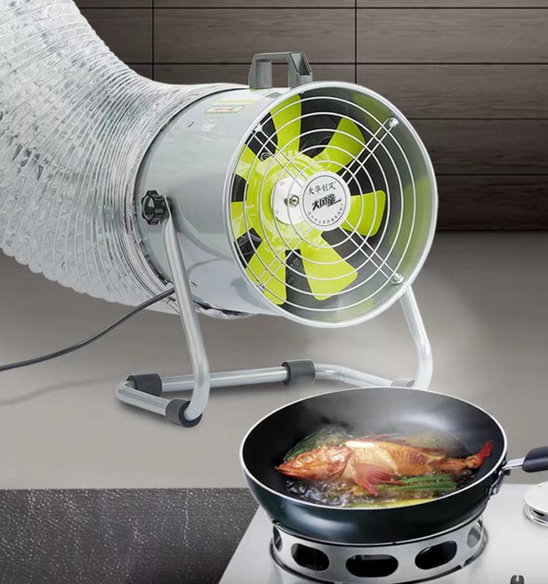 스탠드 환풍기 냄새 제거 휴대용 배기팬 환기팬 이동식 환풍구 스모크 연기, A.6인치