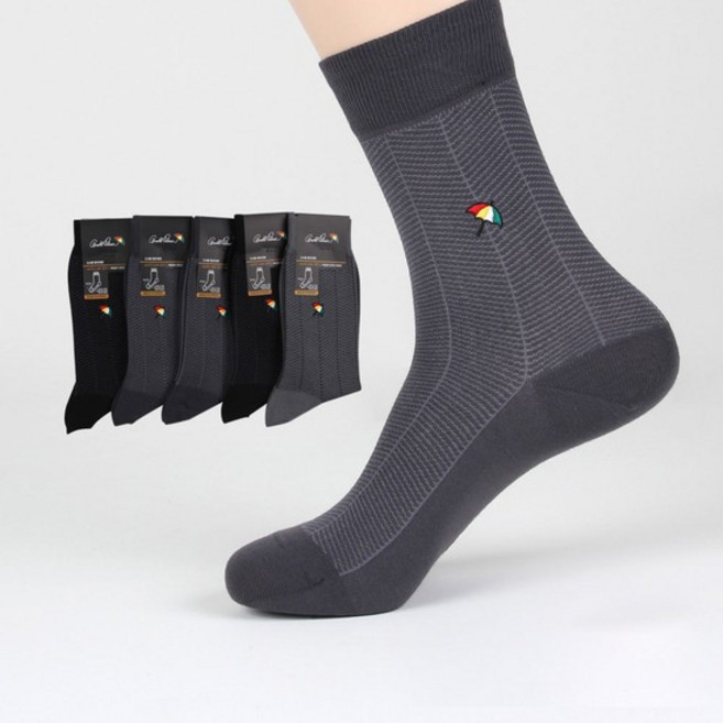 남자 편한 봉조 정장 장목 양말 5켤레