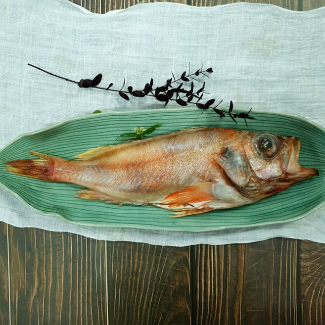 부산 반건조 생선 빨간고기 적어 장문볼락 제수용 반찬용, 1개, 400~450g, 1마리 34cm내외