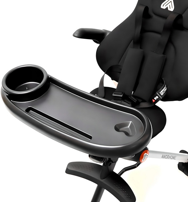 금깨비 유모차 트레이 홀더, 블랙, 1개