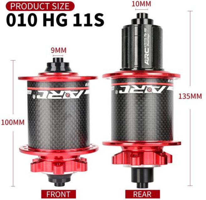 ARC-MTB 산악 자전거 허브 4 실드 베어링 6 폴 HG 8 9 10 11 Sram XD MS 12 단 클릭, 21 Front 100x9 Red, 01 그렇습니다, 1개