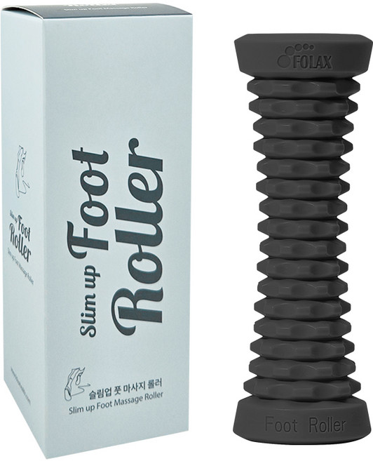 포렉스 풋롤러 발 지압 마사지 발바닥 종아리 마사지기, 1개, 쿨그레이