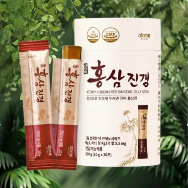 [애터미] 홍삼진갱 (30포 1개월분), 10g, 30개