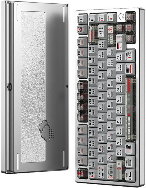 WOB Rainy 75 RT 레이니 Pro 상옵 RGB 자석축, 실버