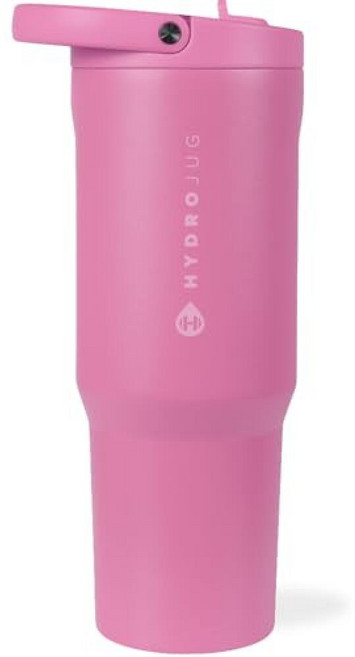 HydroJug 스포츠 - 빨대가 있는 스테인리스 스틸 텀블러 진공 단열 946.4ml(32온스) 누출 방지 물병 인체 공학적 디자인 재사용 가능 식기 세척기 사용 고, Taffy