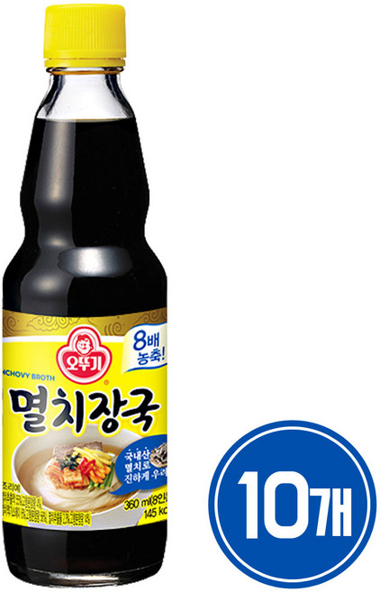 오뚜기 멸치장국, 360ml, 10개