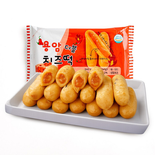 더미들래 구워먹는 용암더블치즈떡, 5개, 240g