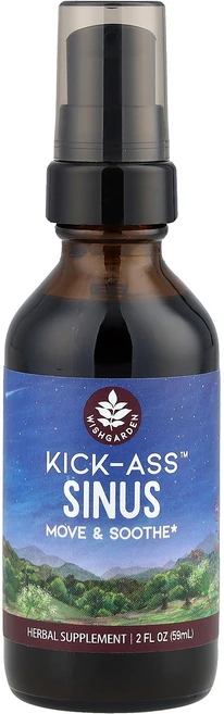 WishGarden Herbs Kick-Ass™ Sinus 2 fl oz (59 ml), WishGarden Herbs, Kick-Ass™ Si, 1개, 59ml - 쿠팡