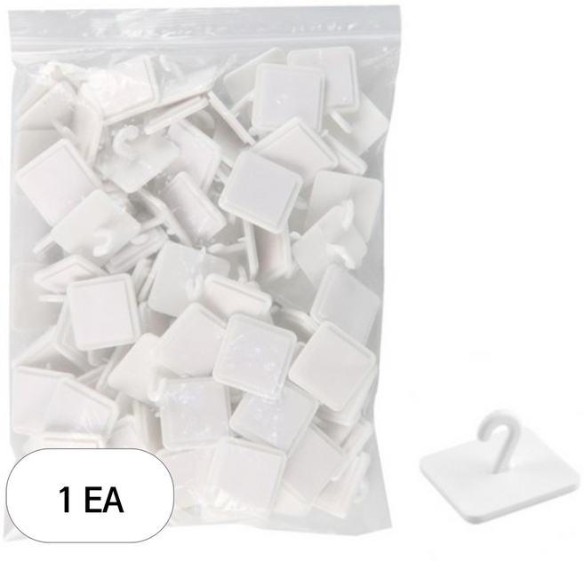 유니아트 고리 마운트 사각 15000, 1개, 흰색