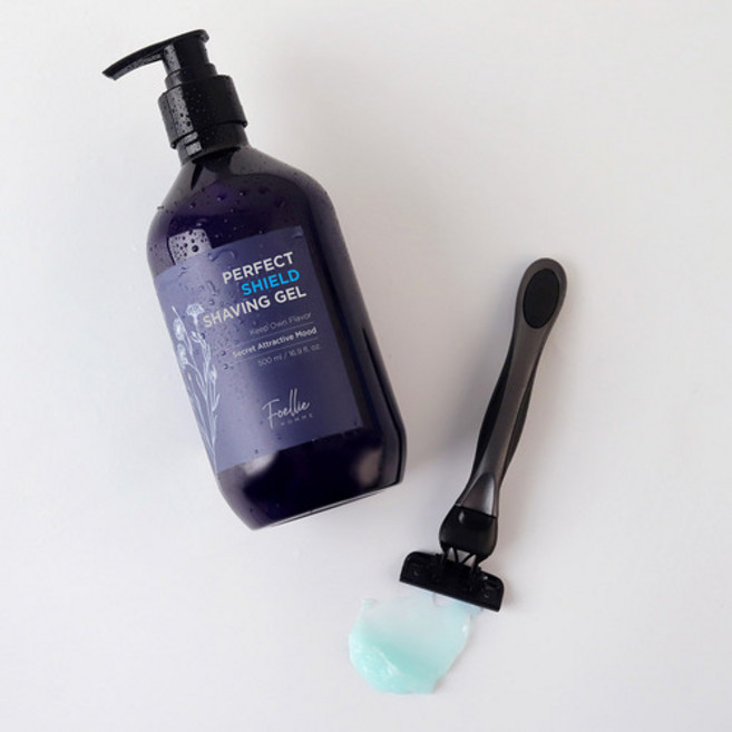 포엘리에 퍼펙트 쉴드 저자극 대용량 쉐이빙 젤, 1개, 500ml