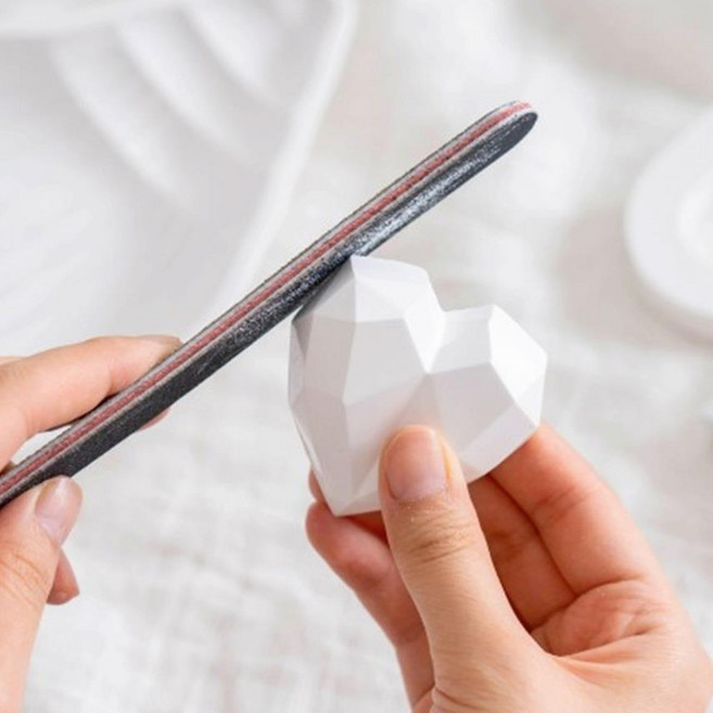 가죽공예 네일 샌딩 스틱사포 양면 사포 5개 앞면100방 뒷면180방 가죽공예사포