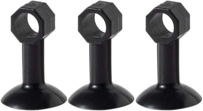 문콕 방지 도어 쿠션 실리콘 보호대 방문 화장실문, 블랙, 3개