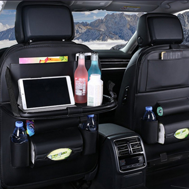 시트포켓 뒷좌석 차량용 시트백 틈새 수납 정리 트레이, 1개