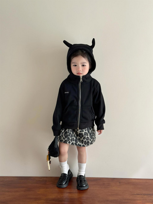 25겨울 비다이어리 블랙데빌후드집업