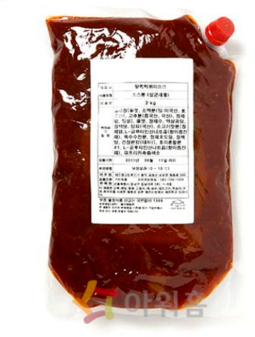 아워홈 달콤 떡볶이소스 2kg, 1개
