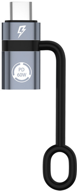 오토림 라이트닝 8핀 to C타입 변환 고속 충전 커넥터, 1개, 그레이