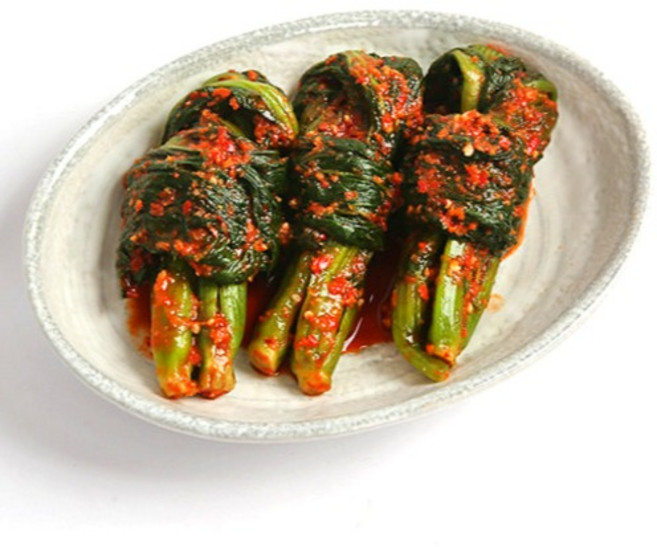 전라도 여수 돌산 갓김치 맛집 1kg 삼채 남도 갓김치, 1개