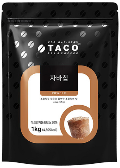 타코 자바칩 모카칩 프라페믹스 1kg, 1개입, 1개
