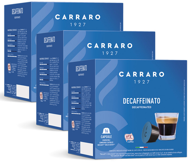 카페까라로 호환캡슐 디카페인 캡슐커피, 7g, 16개입, 3개