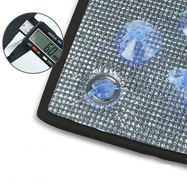 쉬운 창문 단열재 붙이는 흡착판 창문 보온재 뽁뽁이, 8mm 양면AL필름-그레이엣지100x100