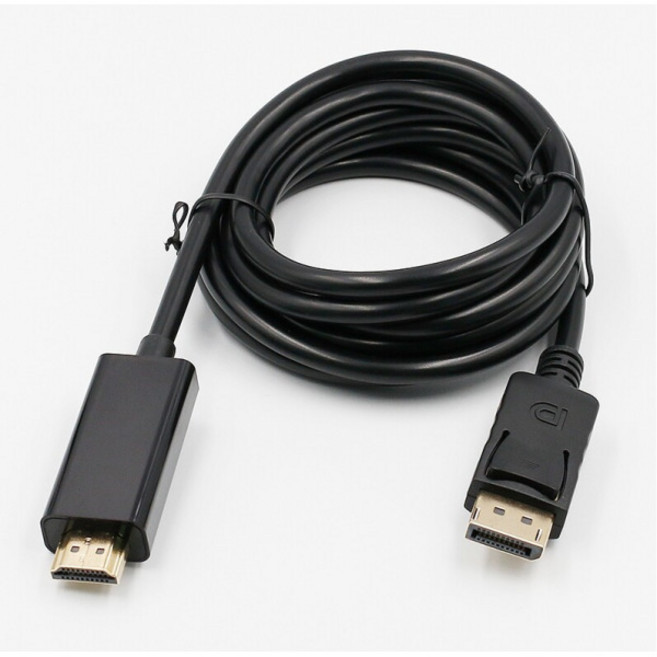DP to HDMI 케이블 1.8m 디스플레이포트, 1개