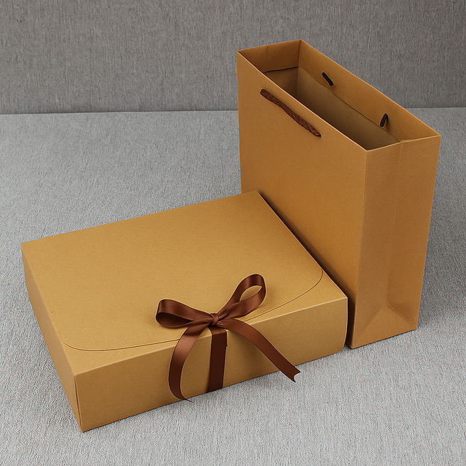 노아리스 선물상자 선물 쇼핑백 세트, 1세트, 크라프트