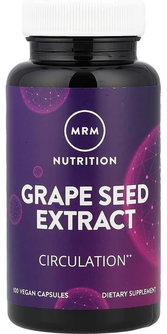 MRM Nutrition 포도씨추출물 비건 캡슐 100정(캡슐 1정당 120mg) Nutrition (MRM 뉴트리션), 1개 - 쿠팡