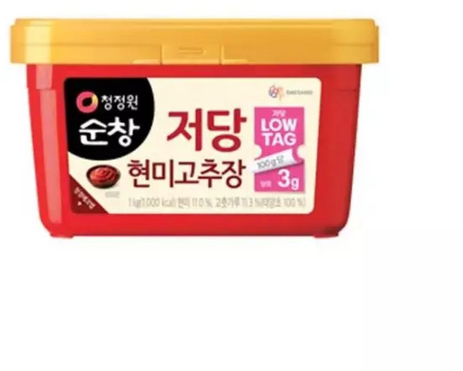 순창 저당 현미고추장 1kg k푸드 식재료 청정원 찌개 볶음 조리 나물 감칠맛 양념, 1개