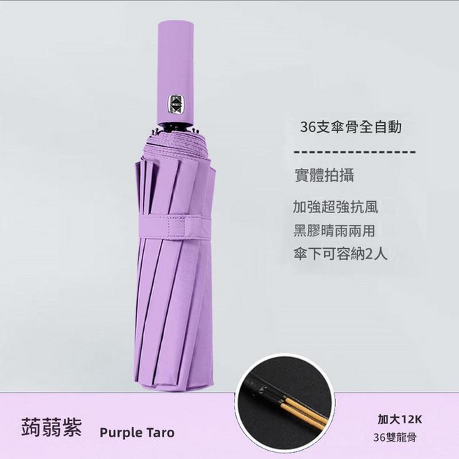 全自動反向晴雨傘 20根抗風龍骨 雙骨架 晴雨兩用