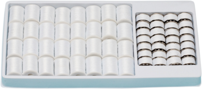 한현 소형 재봉틀 봉제사 실 60종, 1개, 흰색